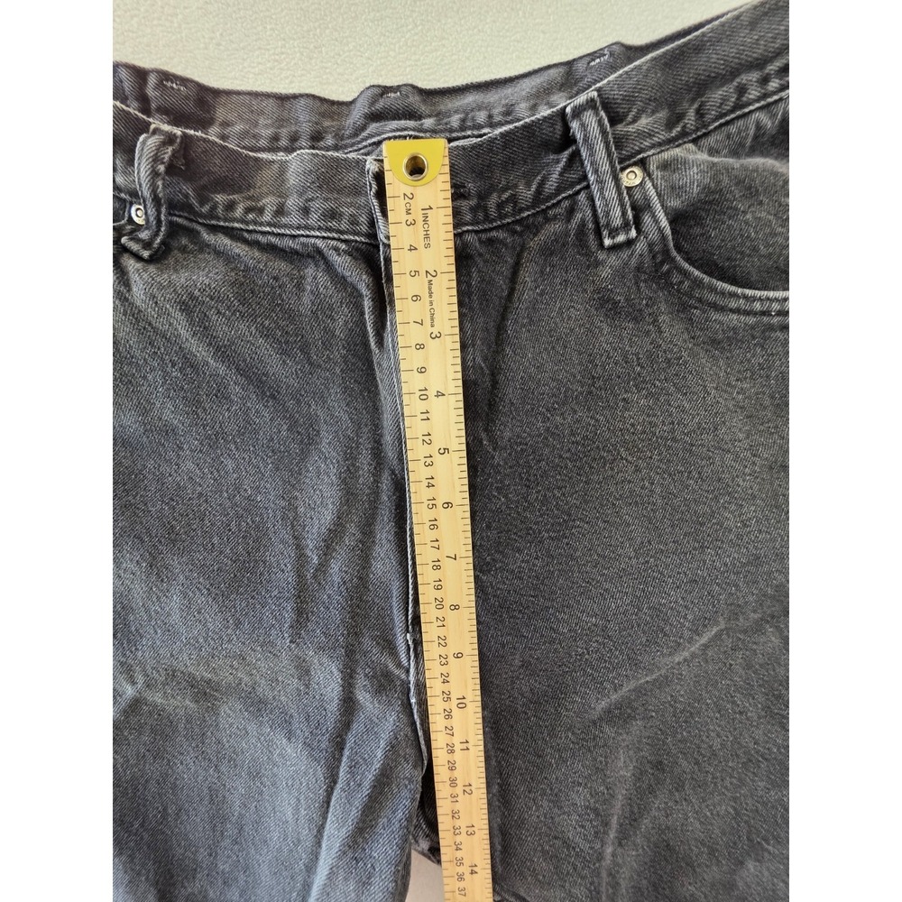 Wrangler 97601CB Jeans Mens 40x30 Black Faded Relaxed Fit Straight Leg Denim - Picture 10 of 14